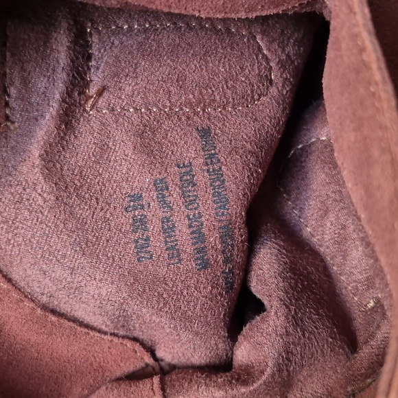 Suede Rust Coloured Cowboy Boots From American Eagle Size 9! New In Box! - Picture 9 of 17